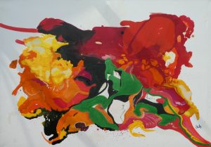 Komposition Rot-Grün